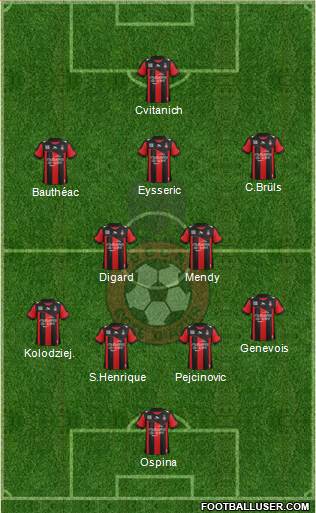 OGC Nice Côte d'Azur Formation 2013