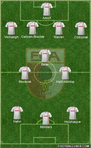 FC Augsburg Formation 2013