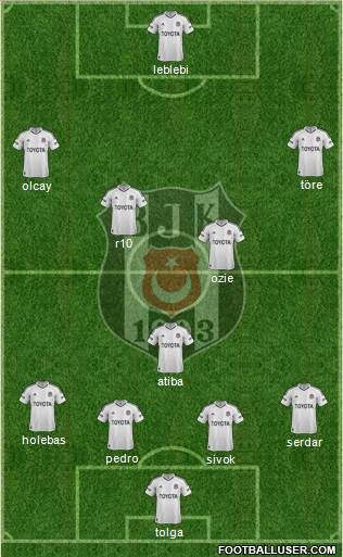 Besiktas JK Formation 2013