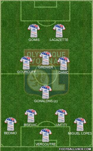 Olympique Lyonnais Formation 2013