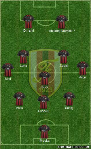 KS Flamurtari Vlorë Formation 2013