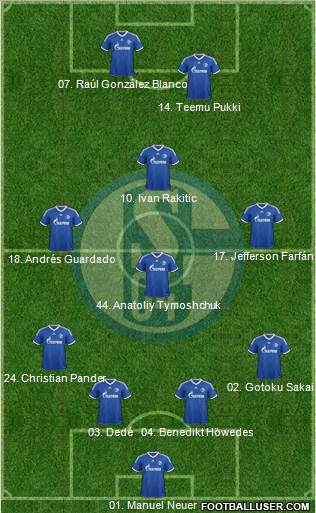 FC Schalke 04 Formation 2013