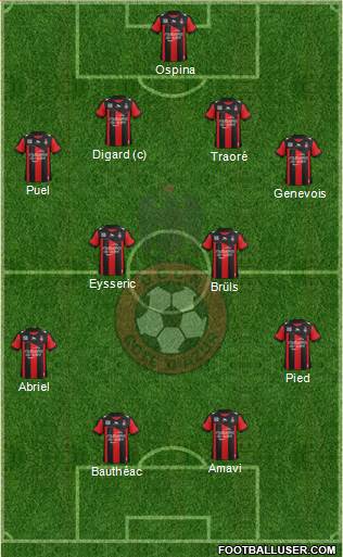 OGC Nice Côte d'Azur Formation 2013