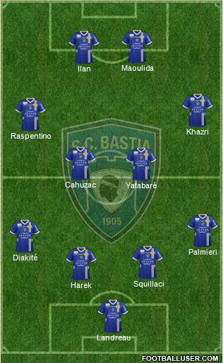 Sporting Club Bastia Formation 2013