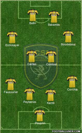 FC Sochaux-Montbéliard Formation 2013