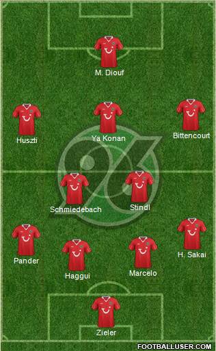 Hannover 96 Formation 2013