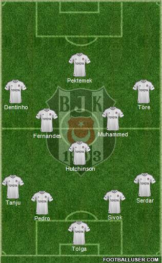 Besiktas JK Formation 2013