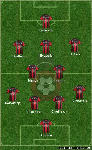 OGC Nice Côte d'Azur Formation 2013