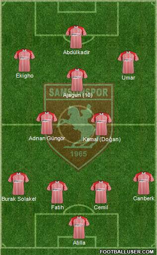 Samsunspor Formation 2013