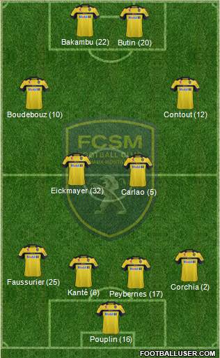 FC Sochaux-Montbéliard Formation 2013