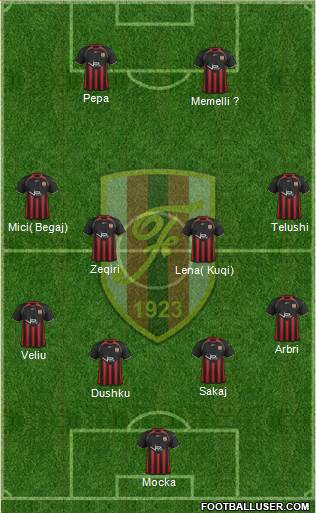 KS Flamurtari Vlorë Formation 2013