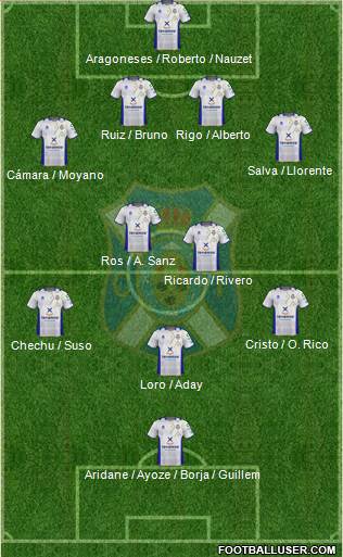 C.D. Tenerife S.A.D. Formation 2013