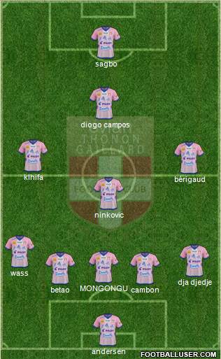 Evian Thonon Gaillard Football Club Formation 2013