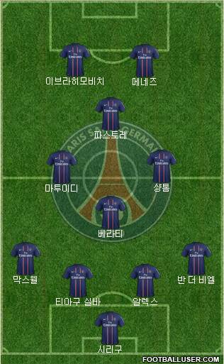 Paris Saint-Germain Formation 2013