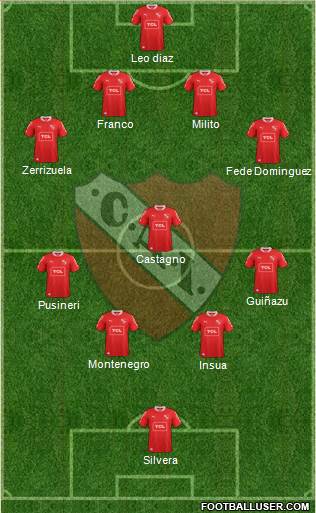 Independiente Formation 2013