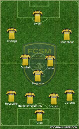 FC Sochaux-Montbéliard Formation 2013