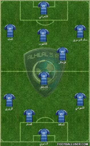 Al-Hilal (KSA) Formation 2013