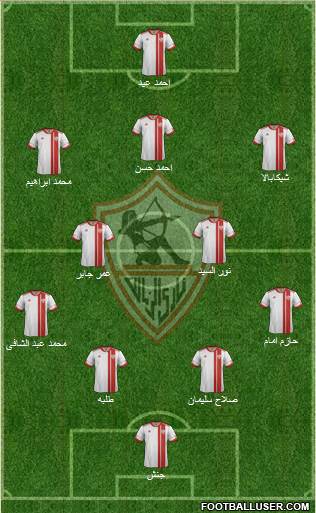 Zamalek Sporting Club Formation 2013