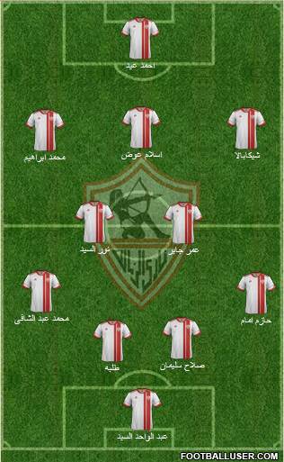 Zamalek Sporting Club Formation 2013