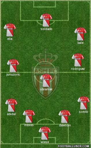 AS Monaco FC Formation 2013