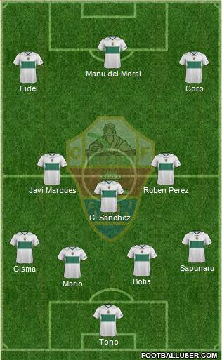 Elche C.F., S.A.D. Formation 2013