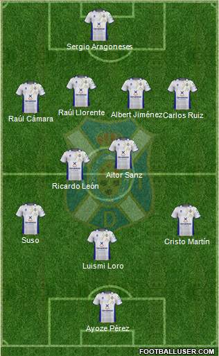 C.D. Tenerife S.A.D. Formation 2013