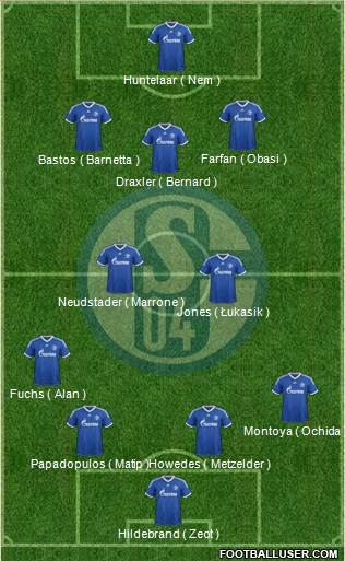 FC Schalke 04 Formation 2013