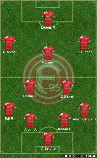 Fortuna Düsseldorf Formation 2013