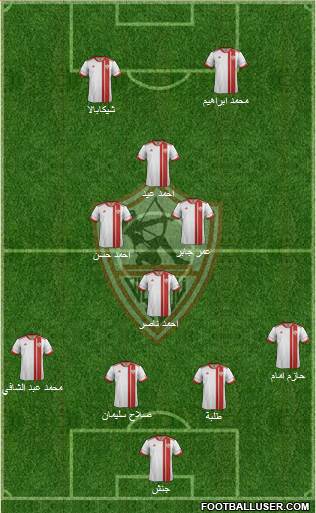 Zamalek Sporting Club Formation 2013