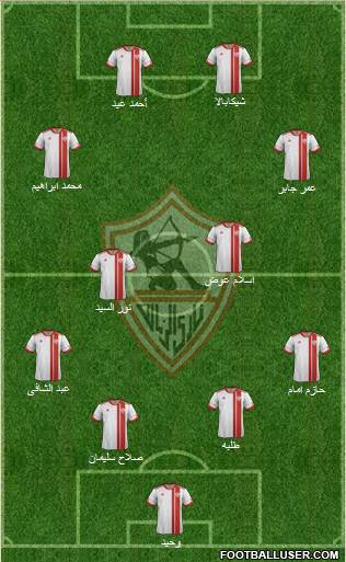 Zamalek Sporting Club Formation 2013