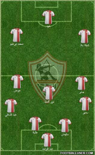 Zamalek Sporting Club Formation 2013