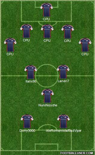 New England Revolution Formation 2013