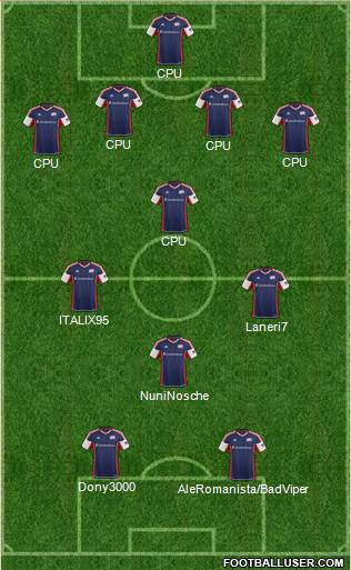 New England Revolution Formation 2013