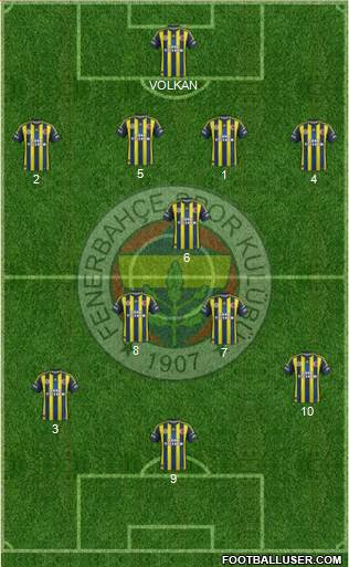 Fenerbahçe SK Formation 2013