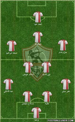 Zamalek Sporting Club Formation 2013