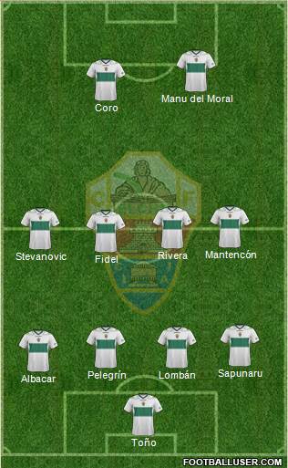 Elche C.F., S.A.D. Formation 2013