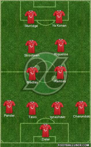 Hannover 96 Formation 2013