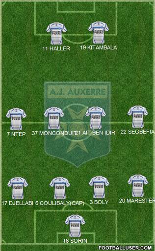 A.J. Auxerre Formation 2013