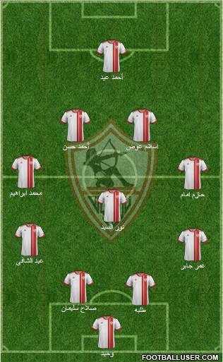 Zamalek Sporting Club Formation 2013