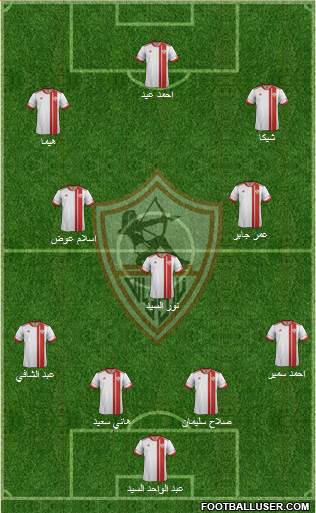 Zamalek Sporting Club Formation 2013