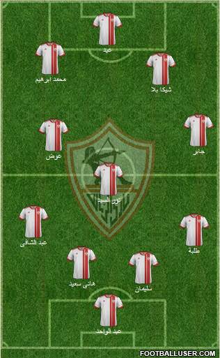 Zamalek Sporting Club Formation 2013