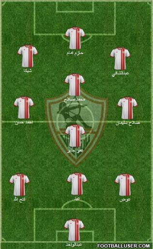 Zamalek Sporting Club Formation 2013