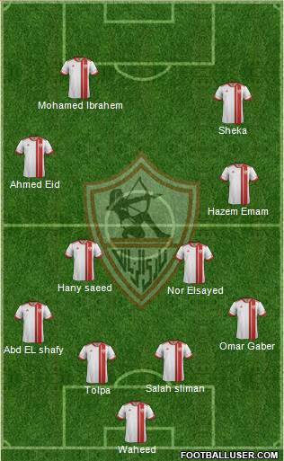 Zamalek Sporting Club Formation 2013