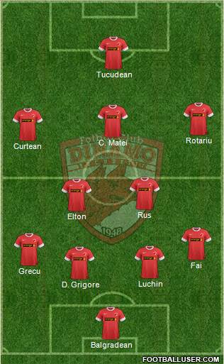 FC Dinamo 1948 Bucharest Formation 2013