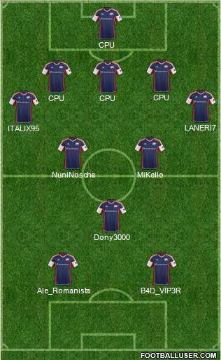 New England Revolution Formation 2013