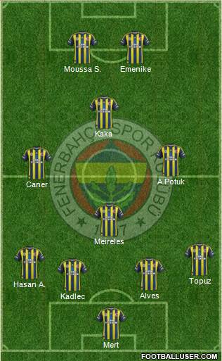 Fenerbahçe SK Formation 2013