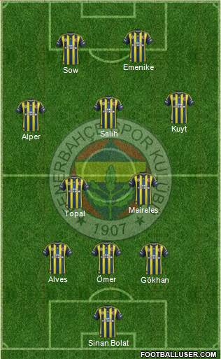 Fenerbahçe SK Formation 2013