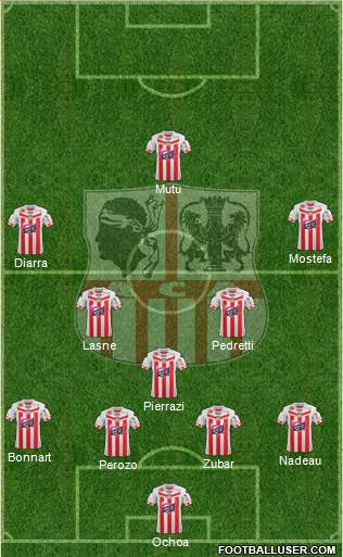 Athletic Club Ajaccien Football Formation 2013