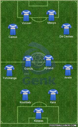 K Racing Club Genk Formation 2013