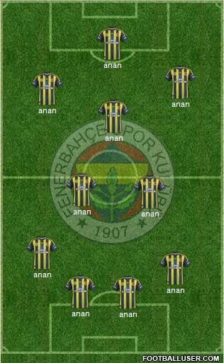 Fenerbahçe SK Formation 2013